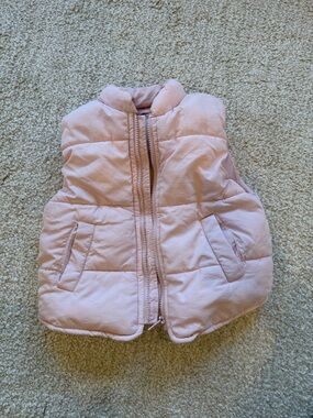Zara Blush Pink Quilted Vest